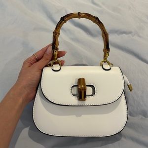 Brand new bamboo handle purse